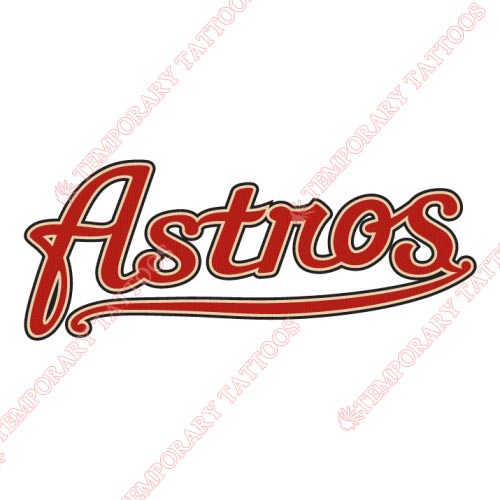 Houston Astros Customize Temporary Tattoos Stickers NO.1612